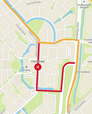 plattegrond voorstel routewijziging lijn 15/315